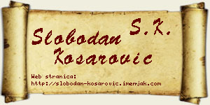 Slobodan Košarović vizit kartica
